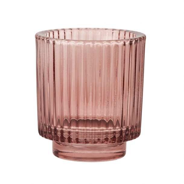 Glas potte TEA lille i farve ROSA