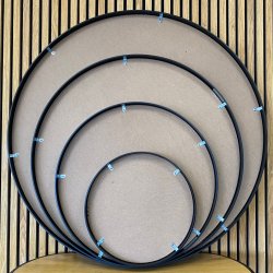 Ramme 100 (sort/brstet alu)