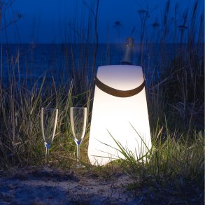 Bristol LED vink�ler m. strop, hvid (genopladeligt batteri)