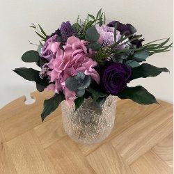 Rokokko buket i smykke lilla farver begrnset antal 