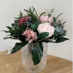 Rokokko buket i smykke rosa farver begrnset antal 