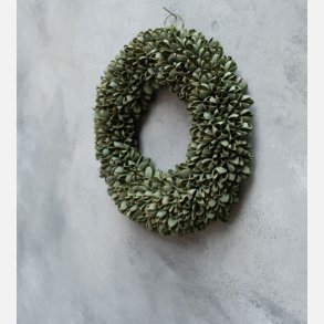 Krans med trrede bakuli-frkapsler i sart grn 40