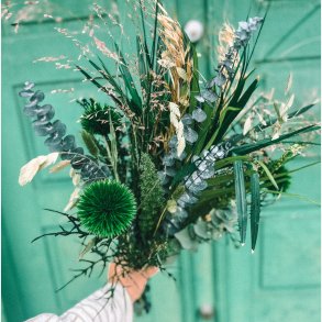 Evighedsbuket i hj sknne grnne farver