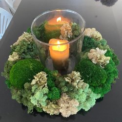 ! 7. / Mos-kit m. halmkrans (Hortensia) --- DO-IT-YOURSELF