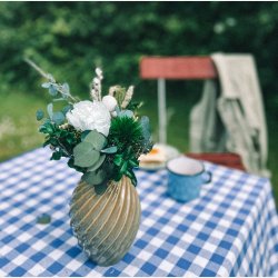 Lille Evighedsbuket med hvid bonderose