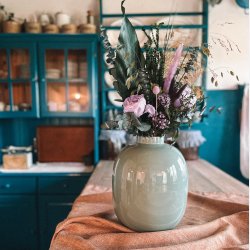  Hj Evighedsbuket med lilla bonderoser