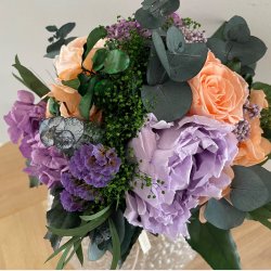 Rokokko buket i smykke lilla farver begrnset antal 