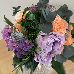 Rokokko buket i smykke lilla farver begrnset antal 