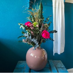  Hj Evighedsbuket med pink roser