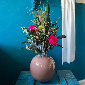  Hj Evighedsbuket med pink roser