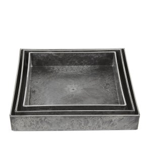 Plastfade firkantede / antrazit (1 st a 3 stk.)